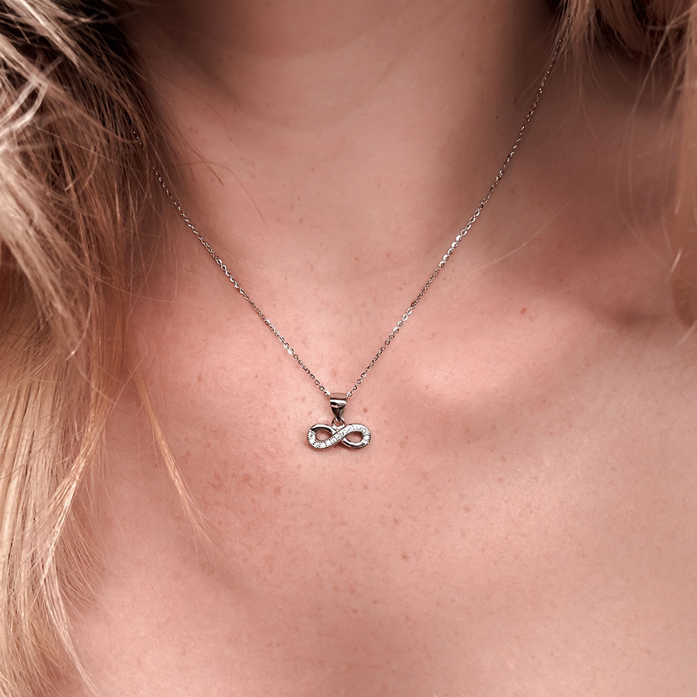 Přívěšek symbol nekonečna se zirkony